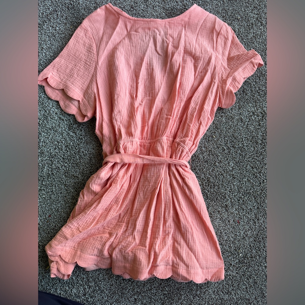 Pink Scalloped Dress